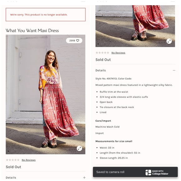 Free People Green What You Want Maxi Dress Size L (oversized) - Picture 8 of 15